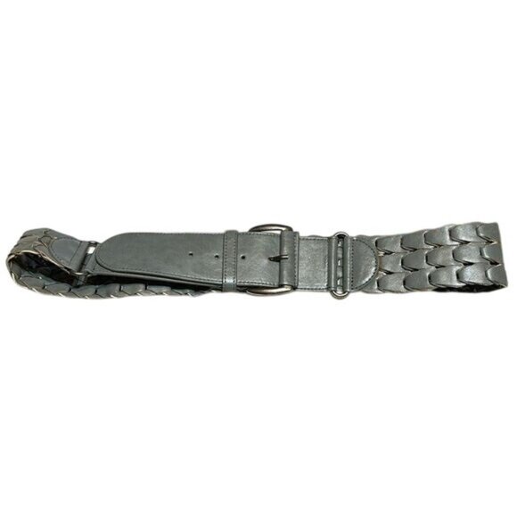 Grey Braided XL Belt With Adjustable Buckle - Picture 1 of 7